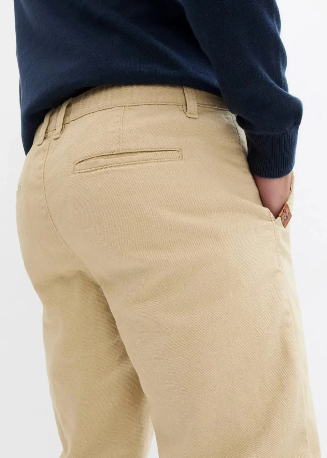 Online Relaxed Fit Chinohose mit Komfortbund, Straight Herren Große Größen|Hosen