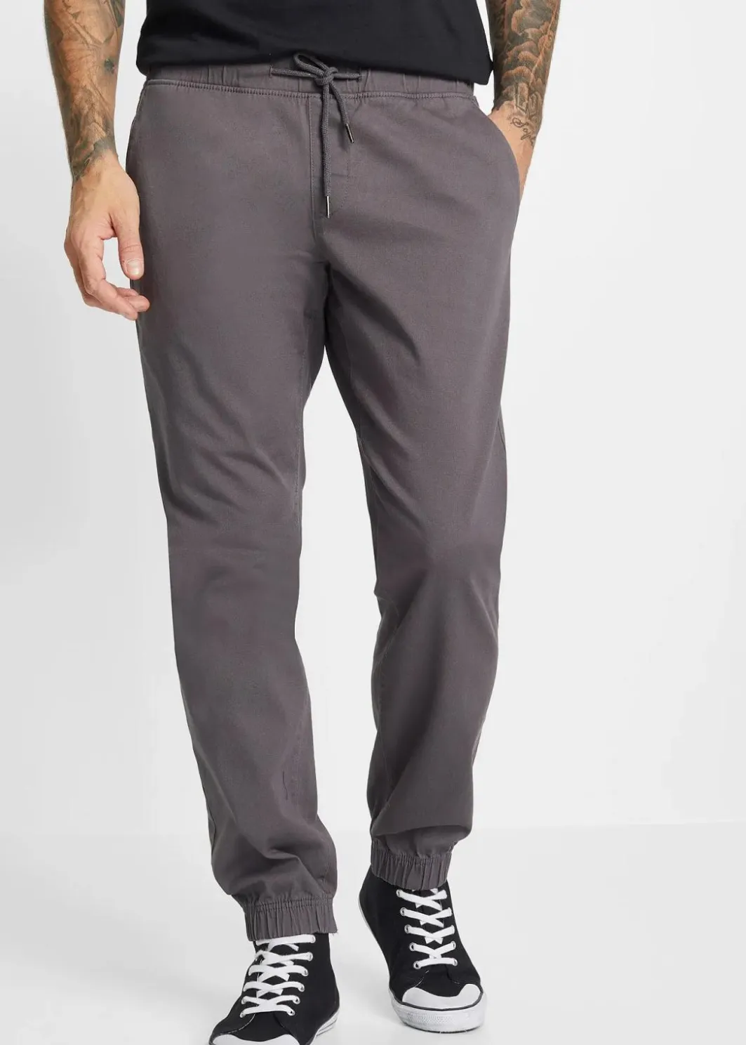 Best Relaxed Fit Chino-Stretch-Schlupfhose, Straight Herren Große Größen|Hosen