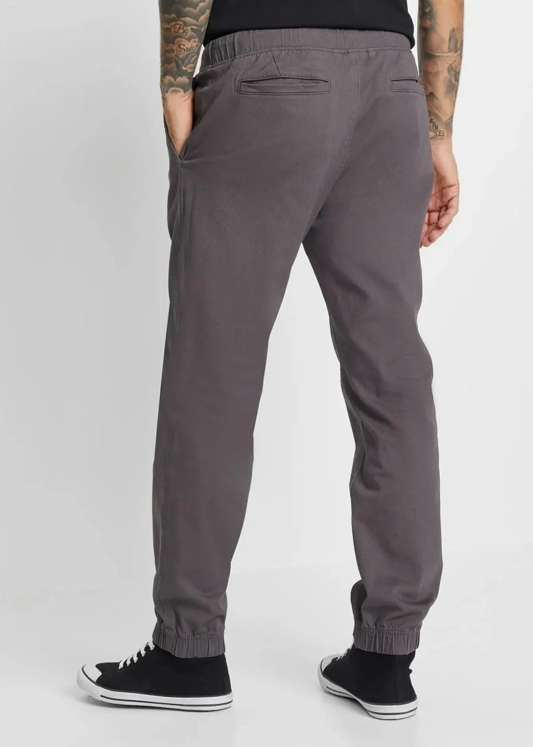 Best Relaxed Fit Chino-Stretch-Schlupfhose, Straight Herren Große Größen|Hosen
