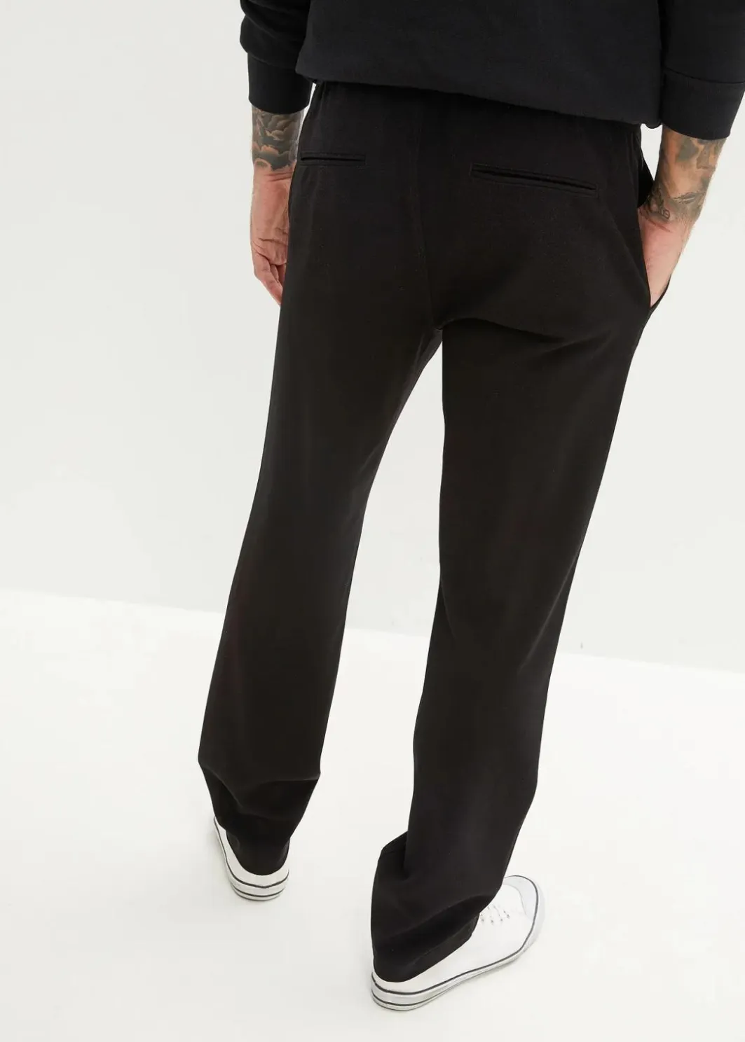 Herren bonprix Große Größen|Hosen|Relaxed Fit Chino-Stretch-Schlupfhose, Straight