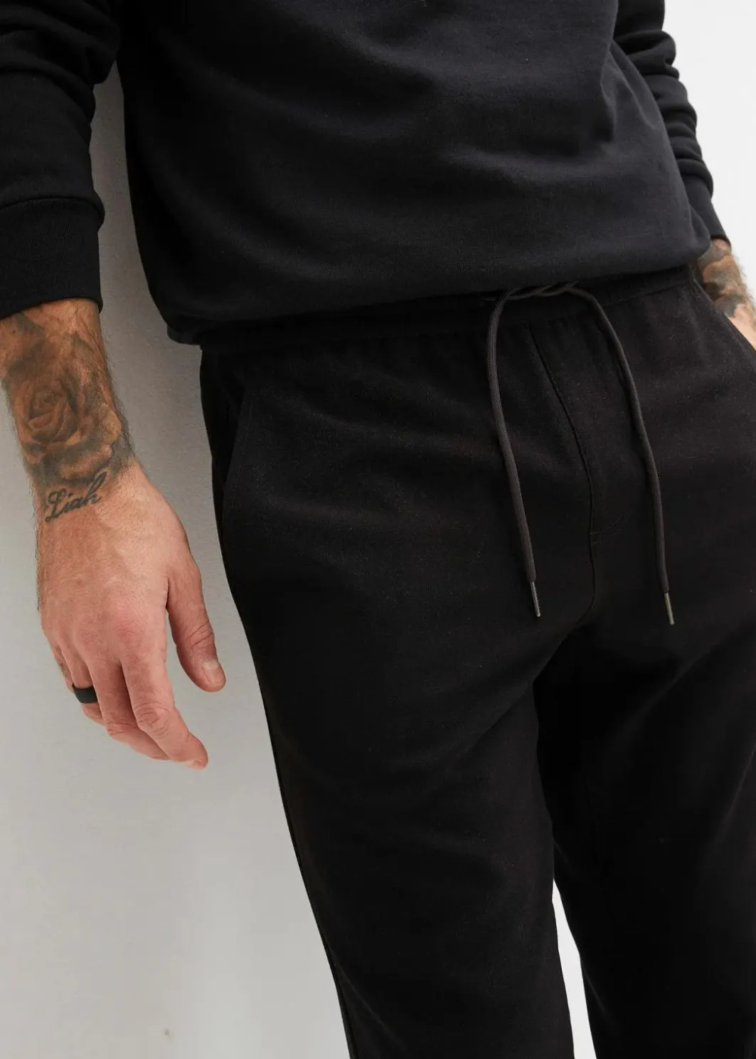 Herren bonprix Große Größen|Hosen|Relaxed Fit Chino-Stretch-Schlupfhose, Straight
