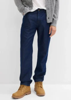 Herren bonprix Große Größen|Jeans|Relaxed Fit Jeans aus recyclingfähiger Bio-Baumwolle, Straight