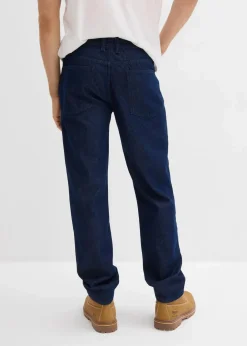 Herren bonprix Große Größen|Jeans|Relaxed Fit Jeans aus recyclingfähiger Bio-Baumwolle, Straight