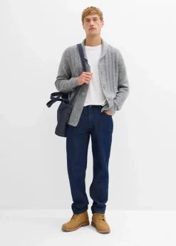 Herren bonprix Große Größen|Jeans|Relaxed Fit Jeans aus recyclingfähiger Bio-Baumwolle, Straight