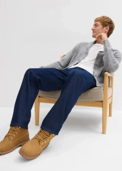 Herren bonprix Große Größen|Jeans|Relaxed Fit Jeans aus recyclingfähiger Bio-Baumwolle, Straight