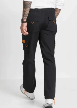 Herren bonprix Große Größen|Hosen|Relaxed Fit Schlupf-Cargohose, Straight