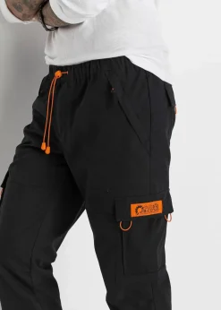 Herren bonprix Große Größen|Hosen|Relaxed Fit Schlupf-Cargohose, Straight