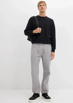 Online Relaxed Fit Schlupfhose aus reinem Baumwoll-Twill, Tapered Herren Große Größen|Hosen