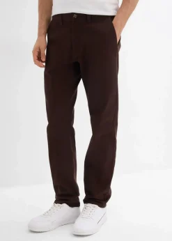 New Relaxed Fit Stretch-Chinohose mit Bio Baumwolle, Straight Herren Große Größen|Hosen
