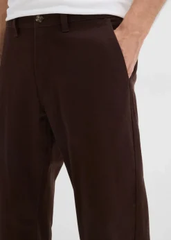 New Relaxed Fit Stretch-Chinohose mit Bio Baumwolle, Straight Herren Große Größen|Hosen