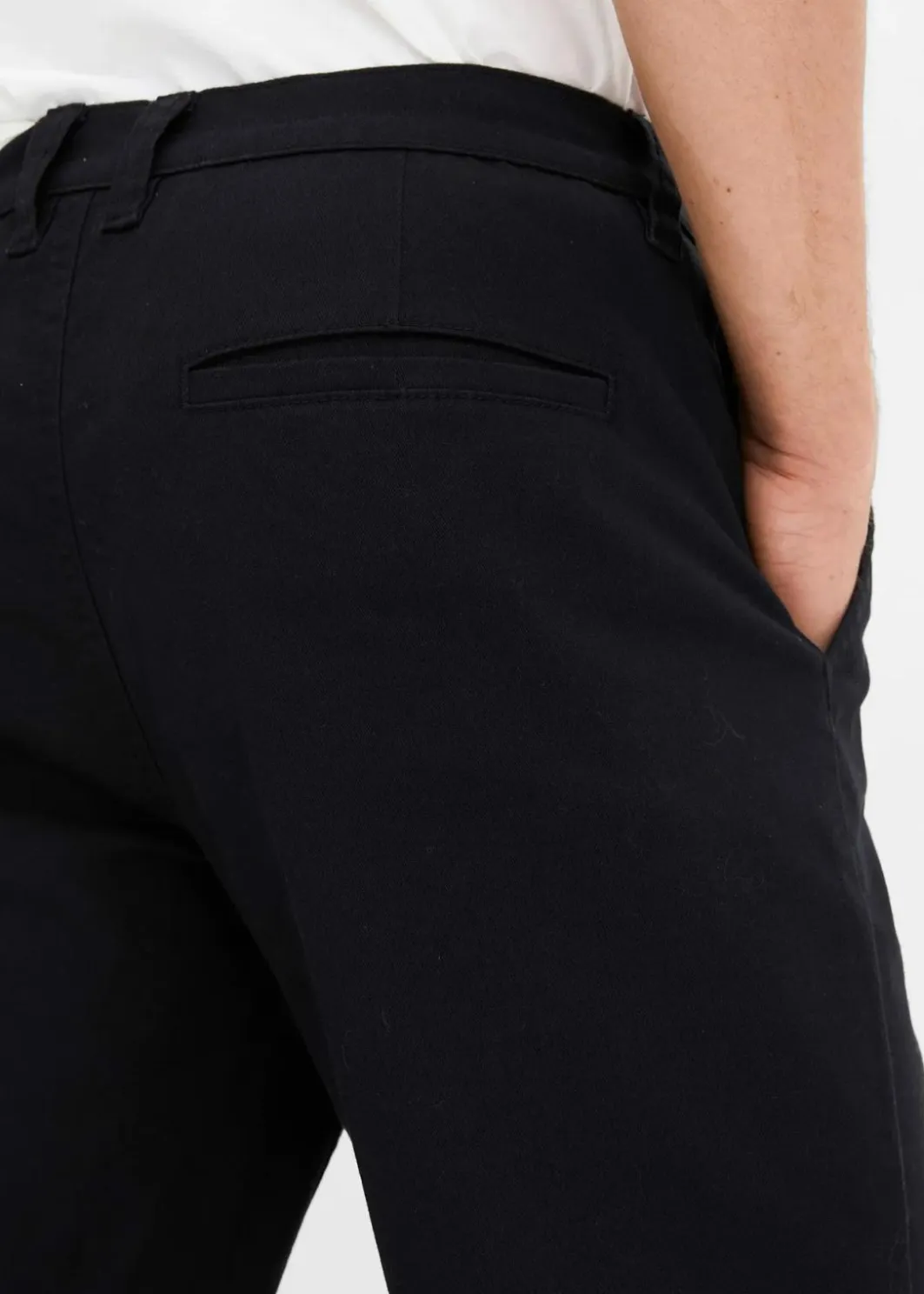 Herren bonprix Hosen|Große Größen|Relaxed Fit Stretch-Chinohose mit Bio Baumwolle, Straight