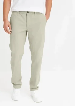 New Relaxed Fit Stretch-Chinohose mit Bio Baumwolle, Straight Herren Hosen|Große Größen