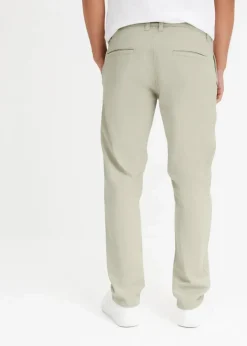 New Relaxed Fit Stretch-Chinohose mit Bio Baumwolle, Straight Herren Hosen|Große Größen