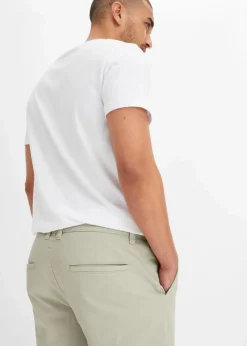 New Relaxed Fit Stretch-Chinohose mit Bio Baumwolle, Straight Herren Hosen|Große Größen