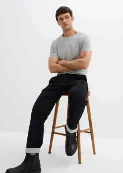 Herren bonprix Große Größen|Thermobekleidung|Relaxed Fit Thermo-Schlupfhose, Tapered