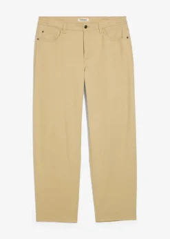 Online Relaxed Fit Twillhose mit Komfortbund, Straight Herren Große Größen|Basics