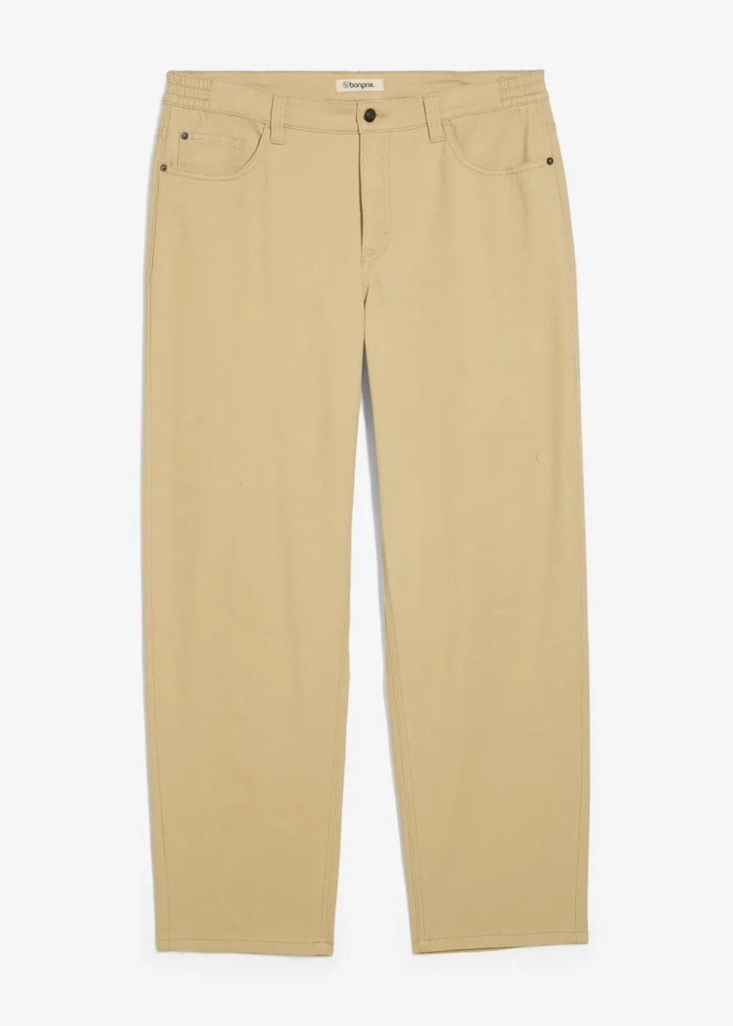 Online Relaxed Fit Twillhose mit Komfortbund, Straight Herren Große Größen|Basics