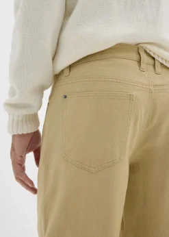 Online Relaxed Fit Twillhose mit Komfortbund, Straight Herren Große Größen|Basics