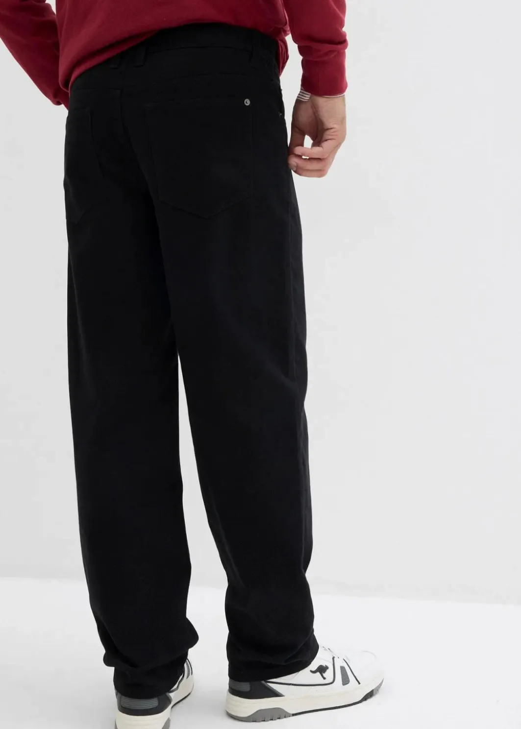 Herren bonprix Hosen|Basics|Relaxed Fit Twillhose mit Komfortbund, Straight