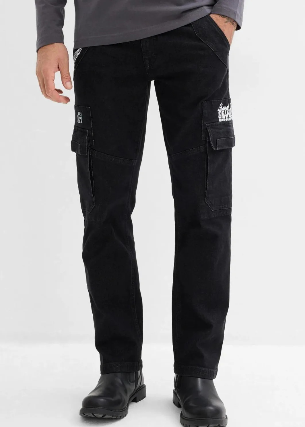 Herren bonprix Jeans|Relaxed-Fit Stretch-Jeans mit Bequembund, Straight