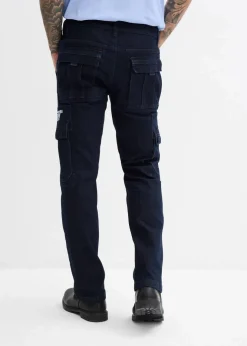 Hot Relaxed-Fit Stretch-Jeans mit Bequembund, Straight Herren Jeans