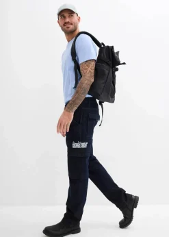 Hot Relaxed-Fit Stretch-Jeans mit Bequembund, Straight Herren Jeans