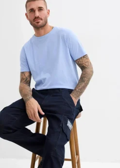 Hot Relaxed-Fit Stretch-Jeans mit Bequembund, Straight Herren Jeans
