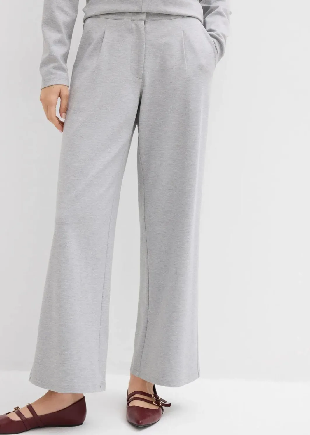 Discount Relaxte Hose mit weitem Bein aus Viskose-Mix Damen Bekleidung·Kleider|Zweiteiler & Sets