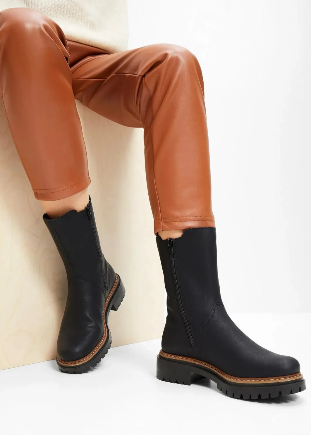 Damen Rieker High Heels|Komfortschuhe|Chelsea-Boots