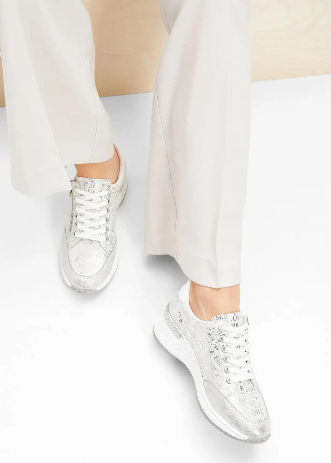 Outlet Komfort-Sneaker mit gepolsterter Innensohle Damen High Heels|Komfortschuhe