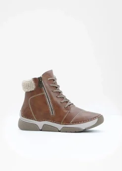 Damen Rieker High Heels|Komfortschuhe|Schnür Boot