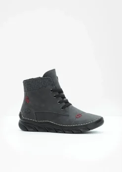 Damen Rieker Komfortschuhe|Gefütterte Winterschuhe|Schnür Boot