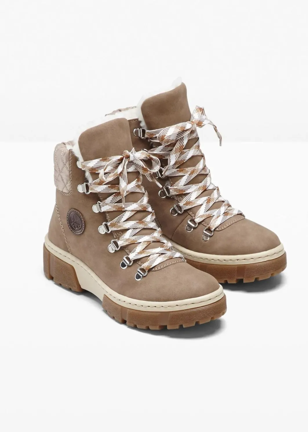 Damen Rieker High Heels|Komfortschuhe|Schnür Boot