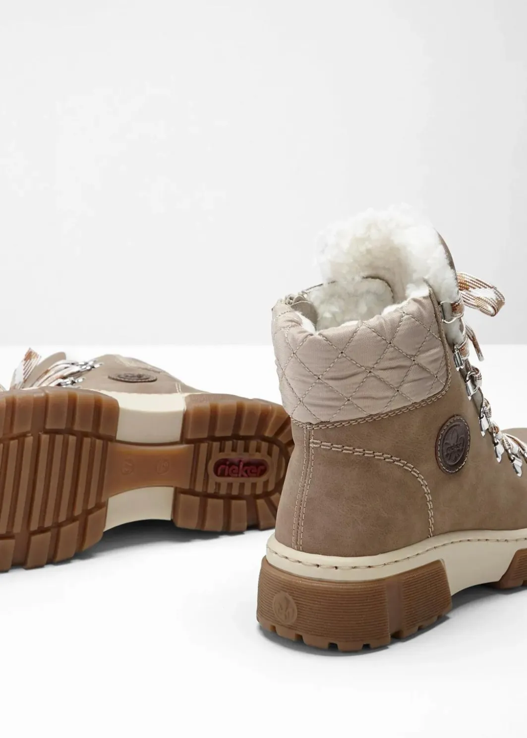 Damen Rieker High Heels|Komfortschuhe|Schnür Boot