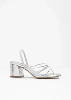 Damen bonprix Festliche Mode|Sommerschuhe|Riemchensandaletten mit Blockabsatz