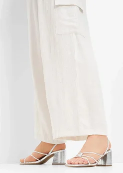 Damen bonprix Festliche Mode|Sommerschuhe|Riemchensandaletten mit Blockabsatz