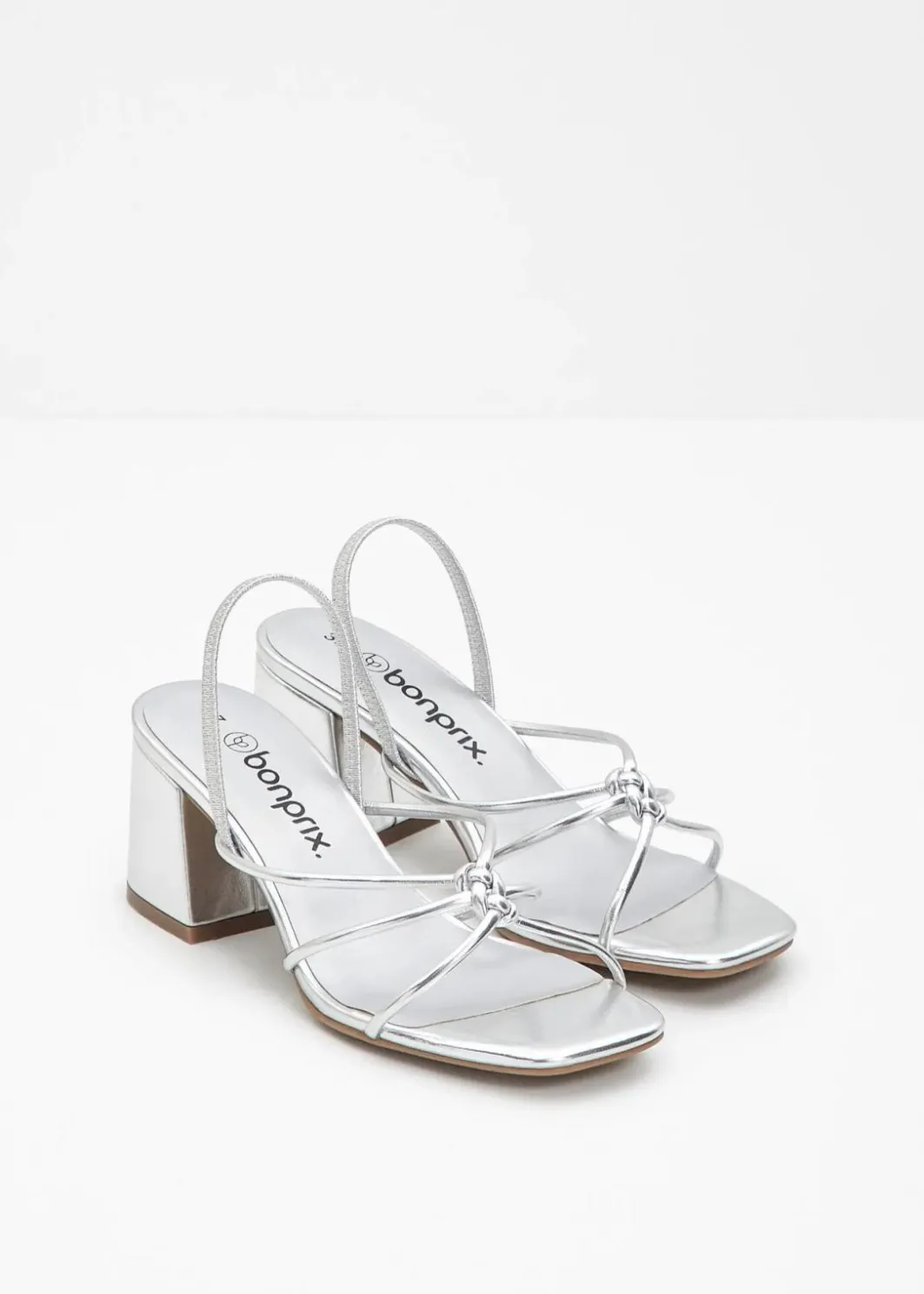 Damen bonprix Festliche Mode|Sommerschuhe|Riemchensandaletten mit Blockabsatz