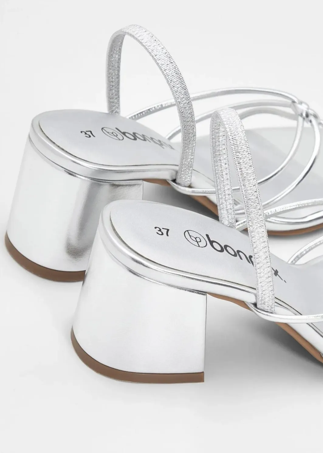Damen bonprix Festliche Mode|Sommerschuhe|Riemchensandaletten mit Blockabsatz