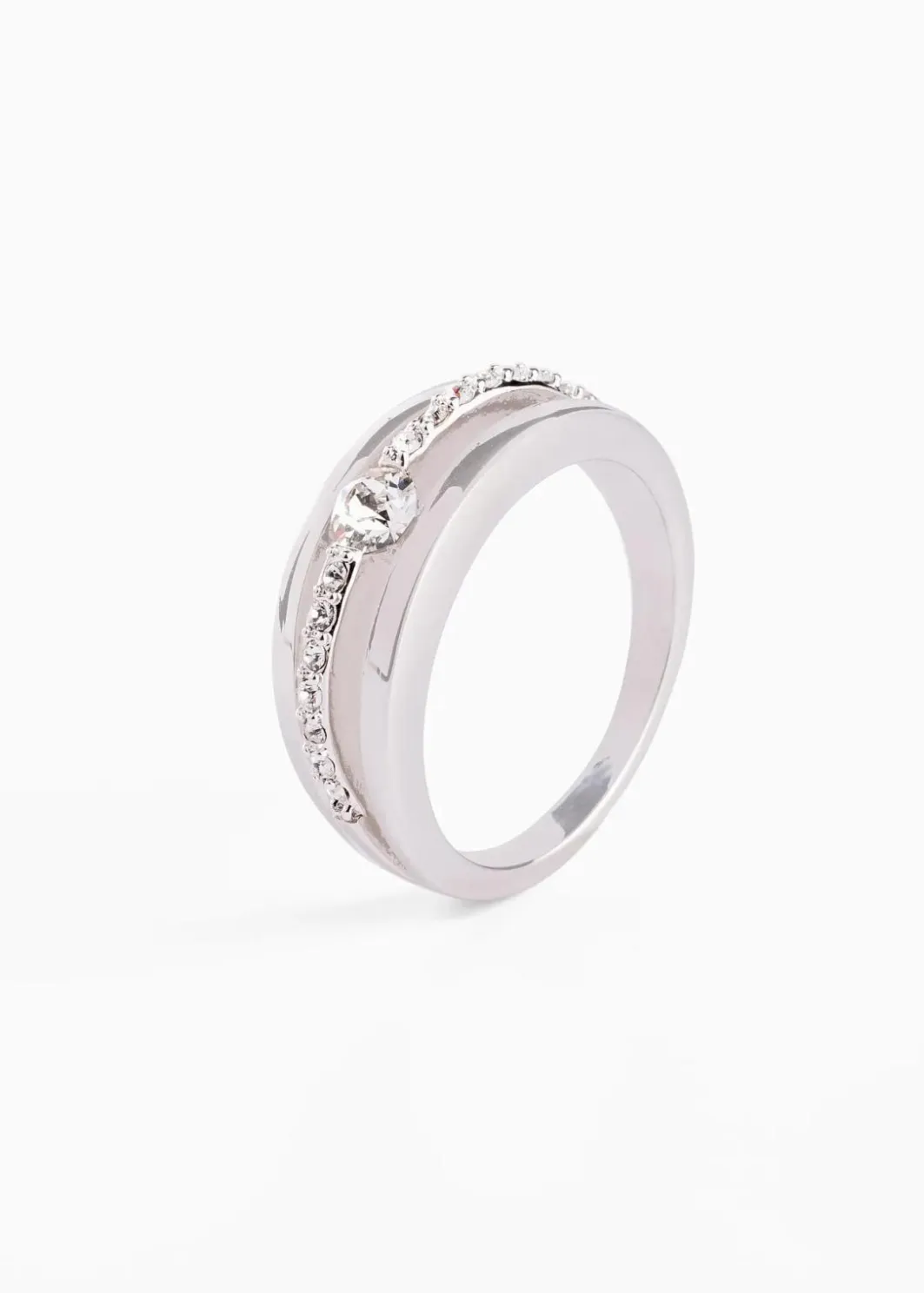 Damen bonprix Schmuck|Schuhe & Accessoires In Spezialgrößen·Schmuck|Ring veredelt mit Glaskristallen