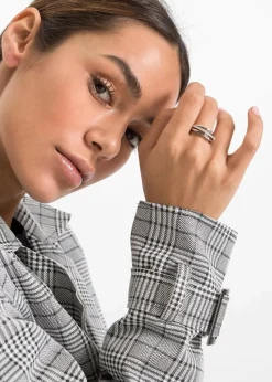 Damen bonprix Schmuck|Schuhe & Accessoires In Spezialgrößen·Schmuck|Ring veredelt mit Glaskristallen