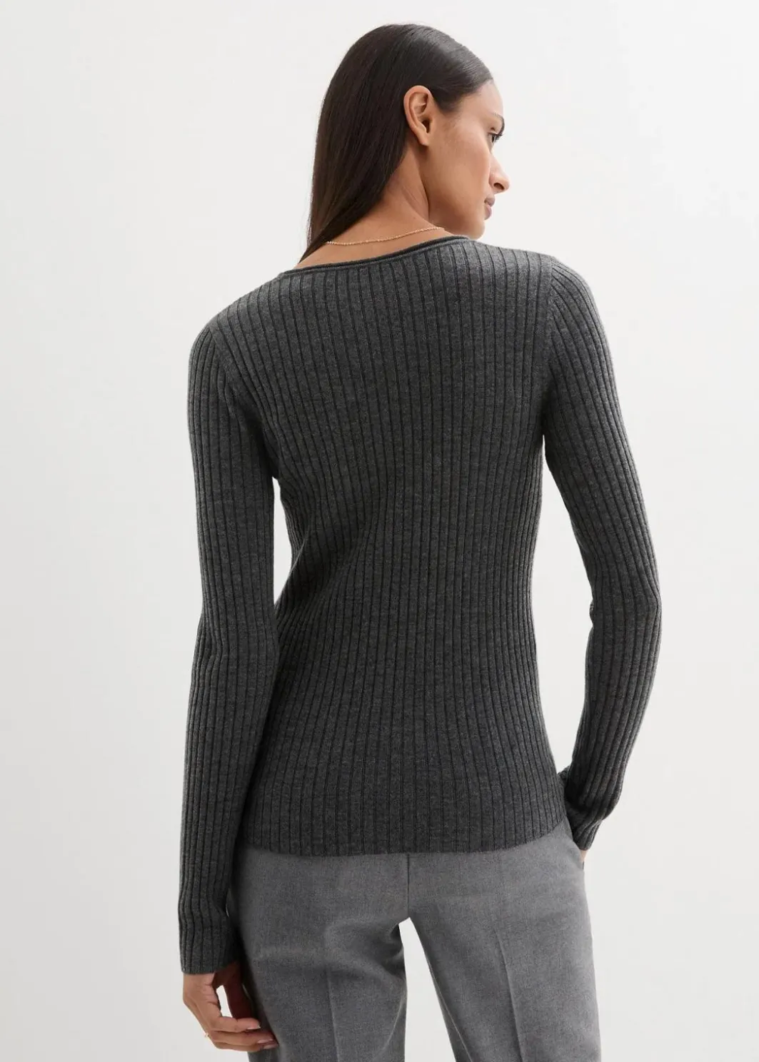 Best Rippenpullover aus Merinowolle Damen Bekleidung·Umstandsmode|Premium