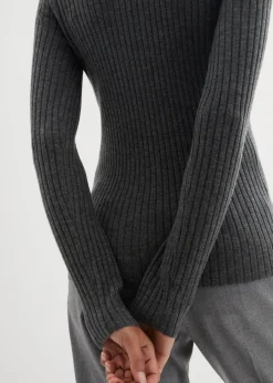 Best Rippenpullover aus Merinowolle Damen Bekleidung·Umstandsmode|Premium
