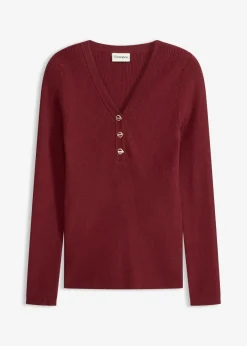 Damen bonprix Bekleidung·Umstandsmode|Bekleidung·Jeans|Rippenpullover mit Viskose