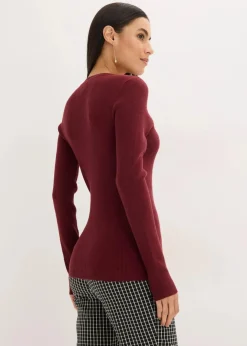 Damen bonprix Bekleidung·Umstandsmode|Bekleidung·Jeans|Rippenpullover mit Viskose