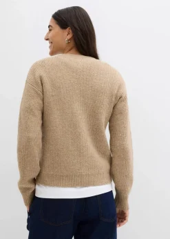 Best Rippenstrick Cardigan Damen Bekleidung·Umstandsmode|Strickmode