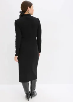 Damen bonprix Bekleidung·Pullover & Strickjacken|Kleider|Ripp-Jerseykleid aus Viskose-mix