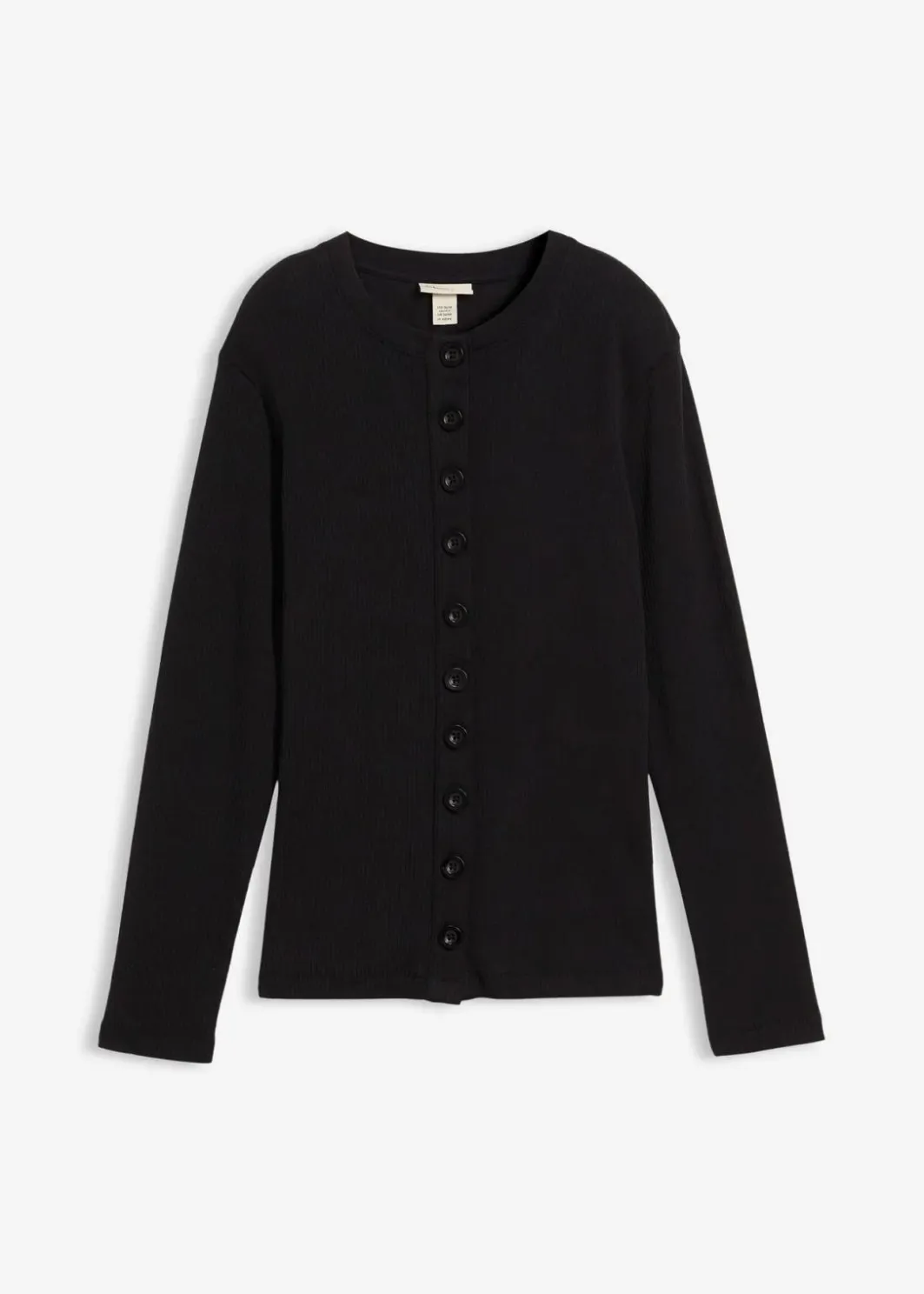 Outlet Ripp-Langarmshirt aus reiner Baumwolle Damen Bekleidung·Röcke|Basics