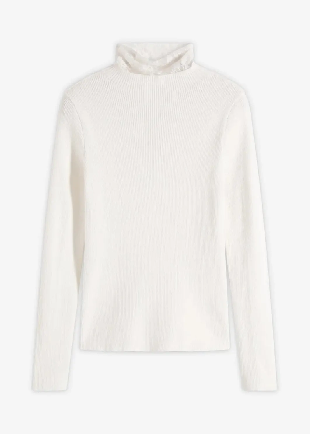 Online Ripp-Pullover aus fließendem Viskose-Mix Damen Bekleidung·Umstandsmode|Strickmode