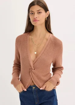 Damen bonprix Bekleidung·Umstandsmode|Bekleidung·Jeans|Ripp-Pullover aus fließendem Viskose-Mix