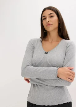 Damen bonprix Shirts & Tops|Rippshirt